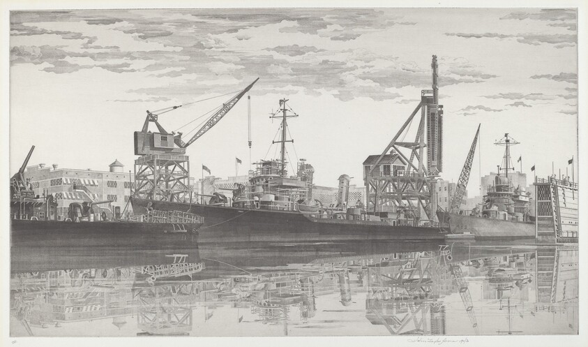 Destroyers in Wet Basin