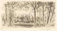 Crayfish Pond, Chaville  (Chaville l'etang des ecrevisses), André Dunoyer de Segonzac, 1924