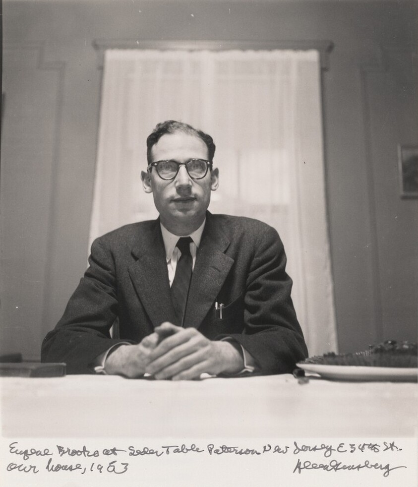 Eugene Brooks at Seder Table, Patterson, New Jersey E. 34th St. our house