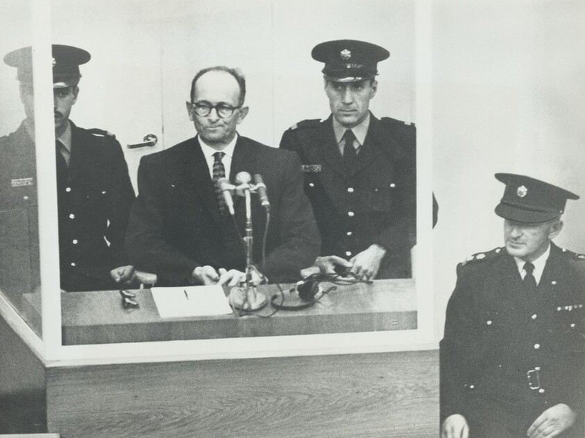 Title from caption on object: “Nazi on Trial”