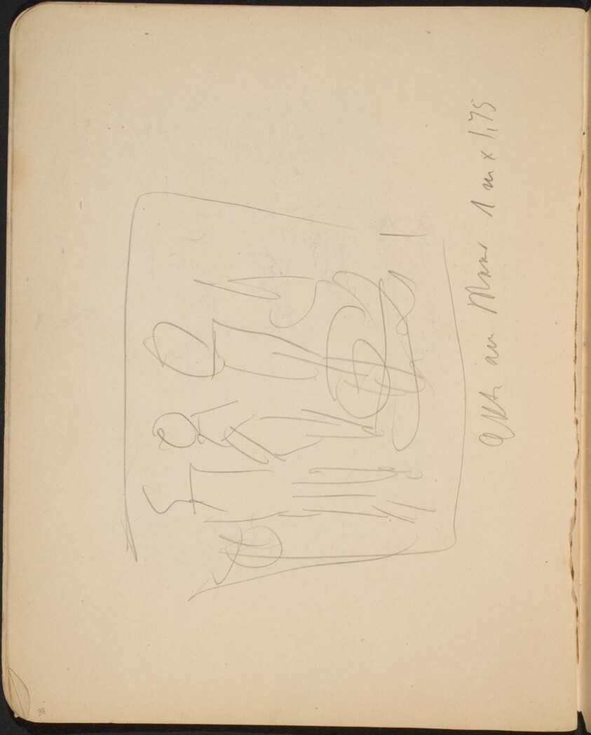 Figuren am Meer, Bezeichnung (Figures at the Sea, Inscriptions) [p. 38]