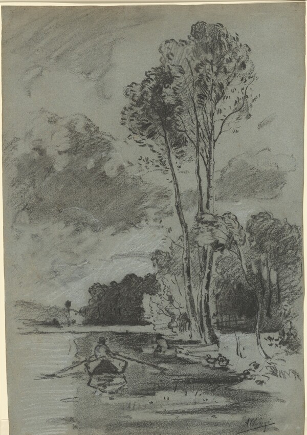 Landscape with Three Tall Trees