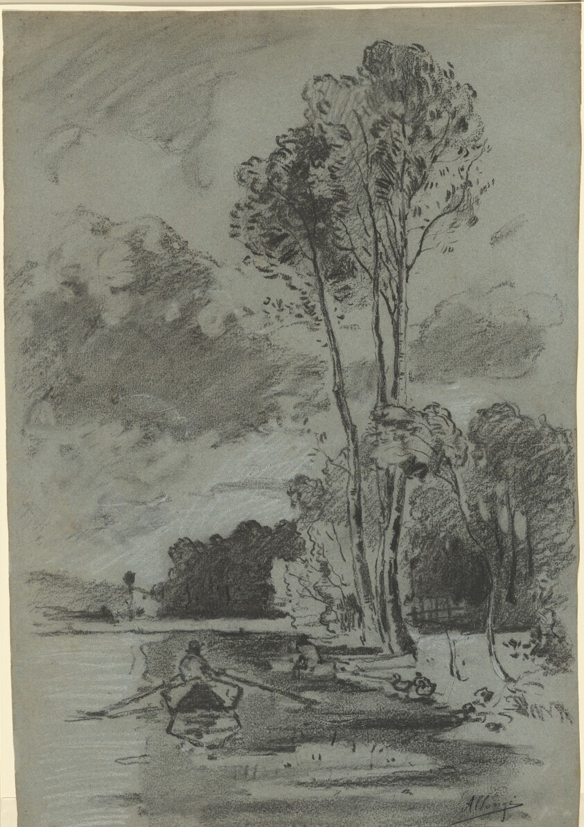 Landscape with Three Tall Trees