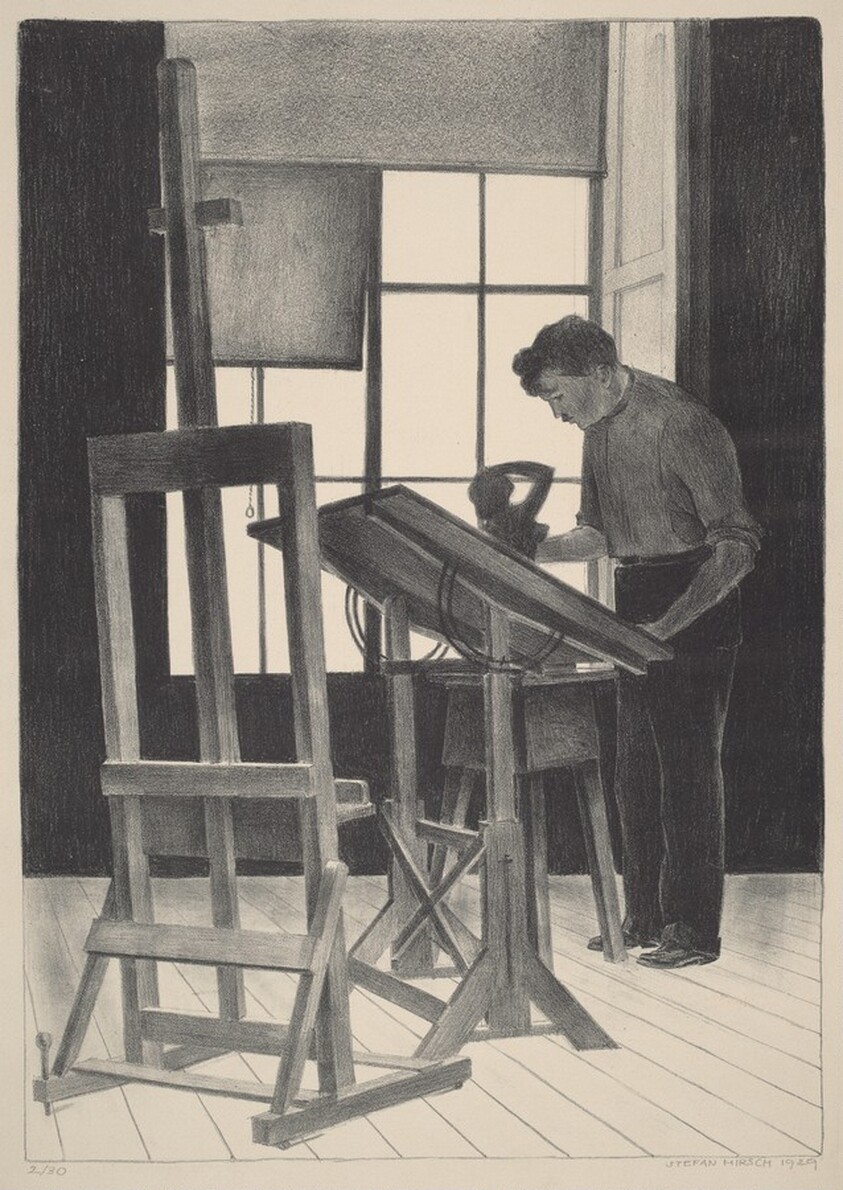 Untitled (Robert Laurent in Studio)