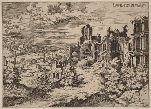 Ruins on the Palatine with a Panoramic Landscape