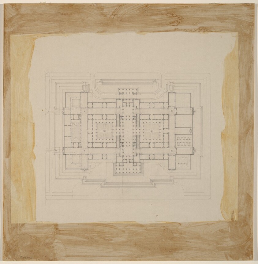 Early Plan Study: Before the Site Had Been Chosen
