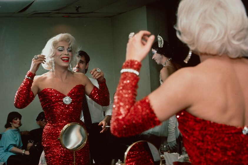 Bob Lockwood as Marilyn Monroe at the Red Parrot Nightclub, New York City