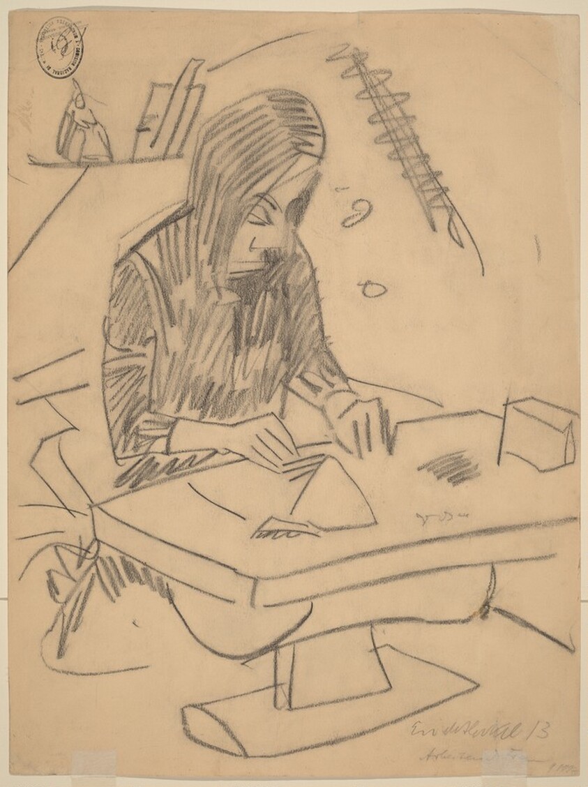 Arbeitende Frau [verso]