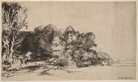 Clump of Trees with a Vista, Rembrandt van Rijn, 1652