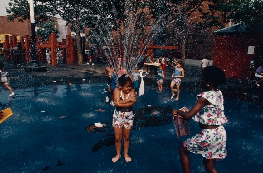 Girl at Sprinkler, Spanish Harlem, New York