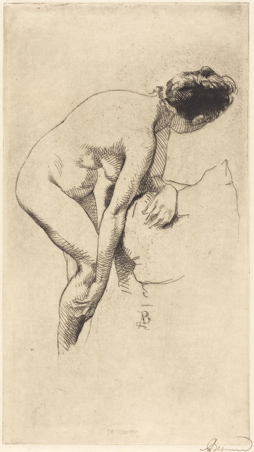 Nude Holding Her Leg (Femme nue se tenant la jambe)