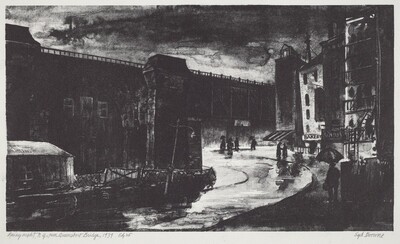 Rainy Night, N.Y. near Queensboro Bridge
