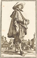 Noble Man with Folded Hands, after Jacques Callot, 1623 or later