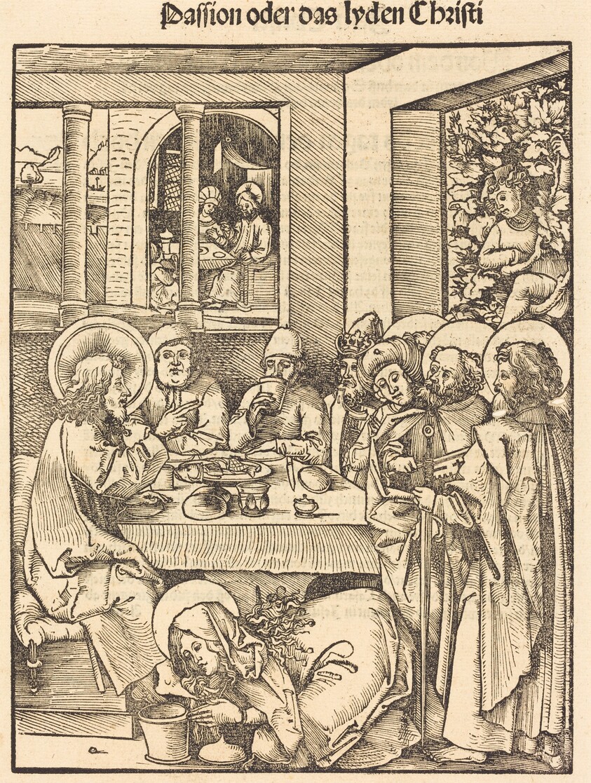Mary Magdalen Washing Feet of Christ