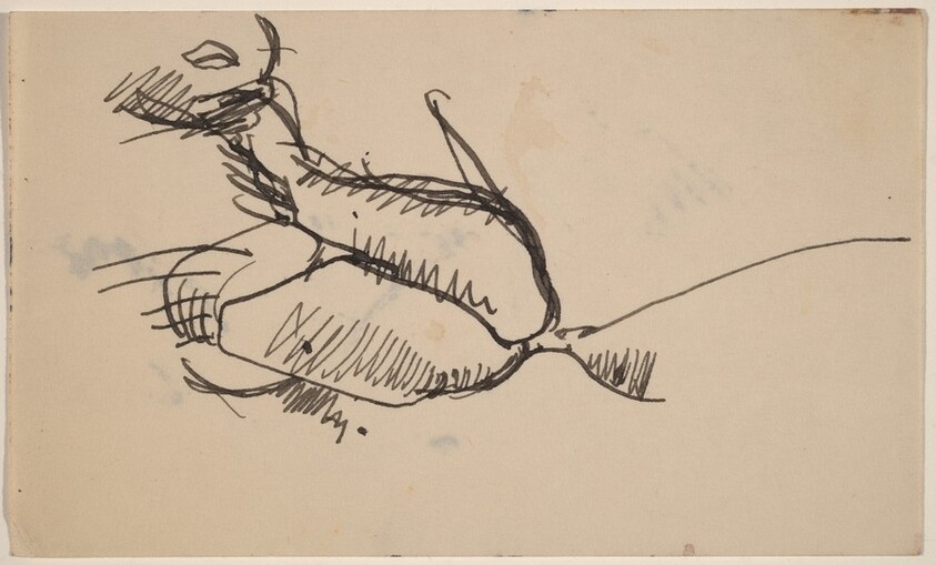 Seated Figure, Arms Crossed, Left Hand Tucked under Chin