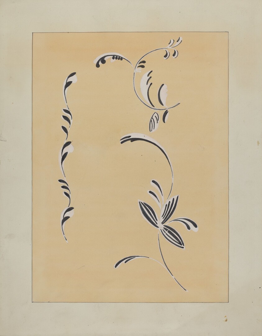 Stencilled Wall Decoration