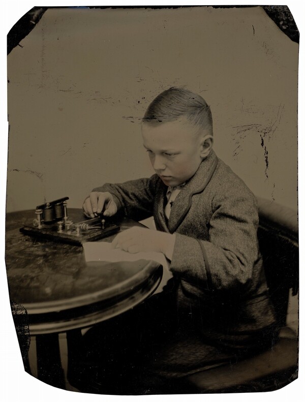 Portrait of a Telegrapher Boy