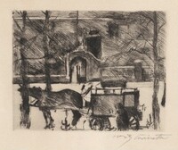 Milchwagen (Milk Wagon), Lovis Corinth, 1916