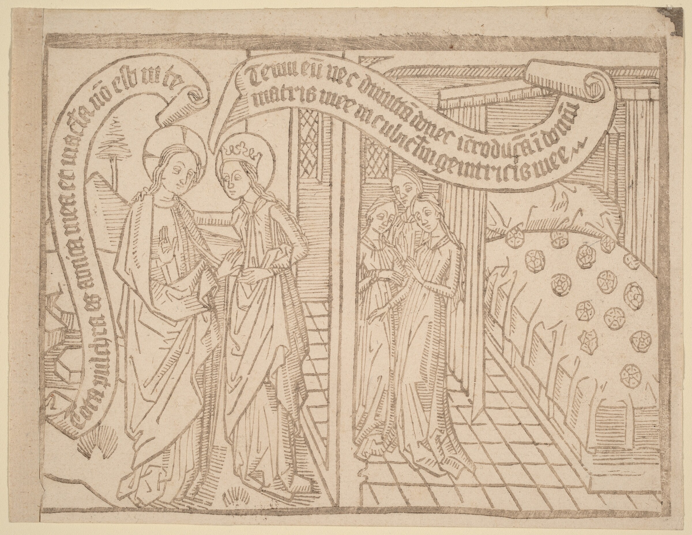 Page from "Canticum Canticorum": 2nd Edition, Netherlandish 15th Century, in or after 1465
