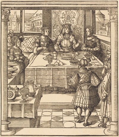 The Young White King between the Queen and Princess of the Feuereisen