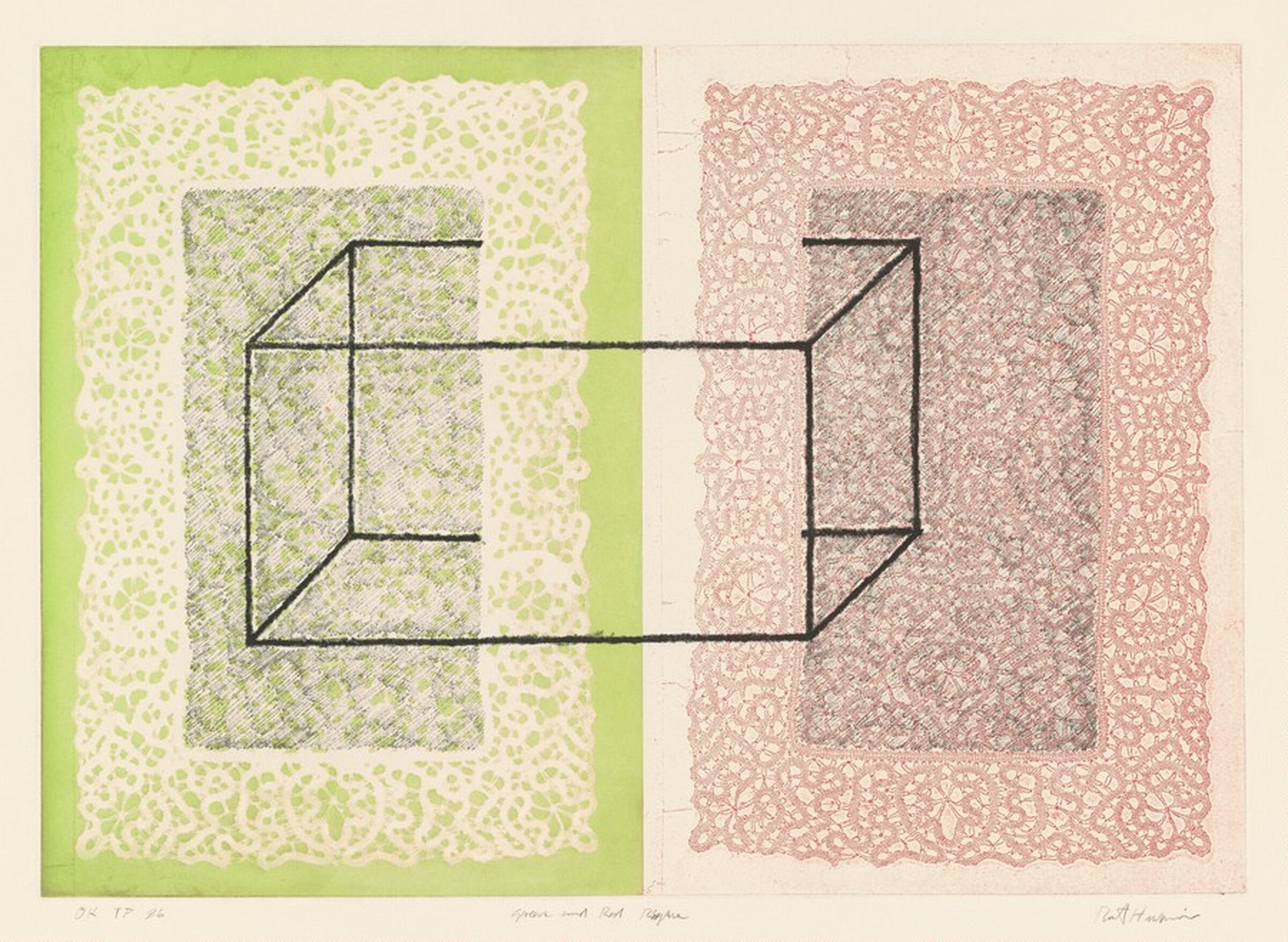 Green and Red Rhyme, Robert Hudson, 1986