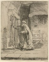 The Blindness of Tobit: the Larger Plate, Rembrandt van Rijn, 1651