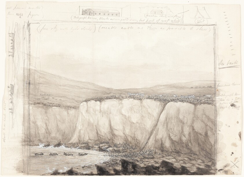 The Laying of the Atlantic Cable at Foilhommerum Bay, Ireland