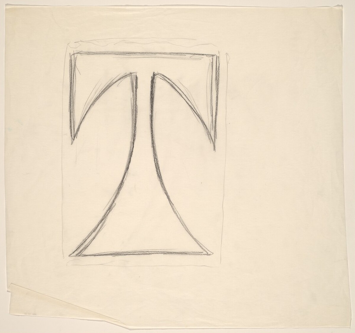 Sketch for "Building - Blocks for a Doorway" (T)