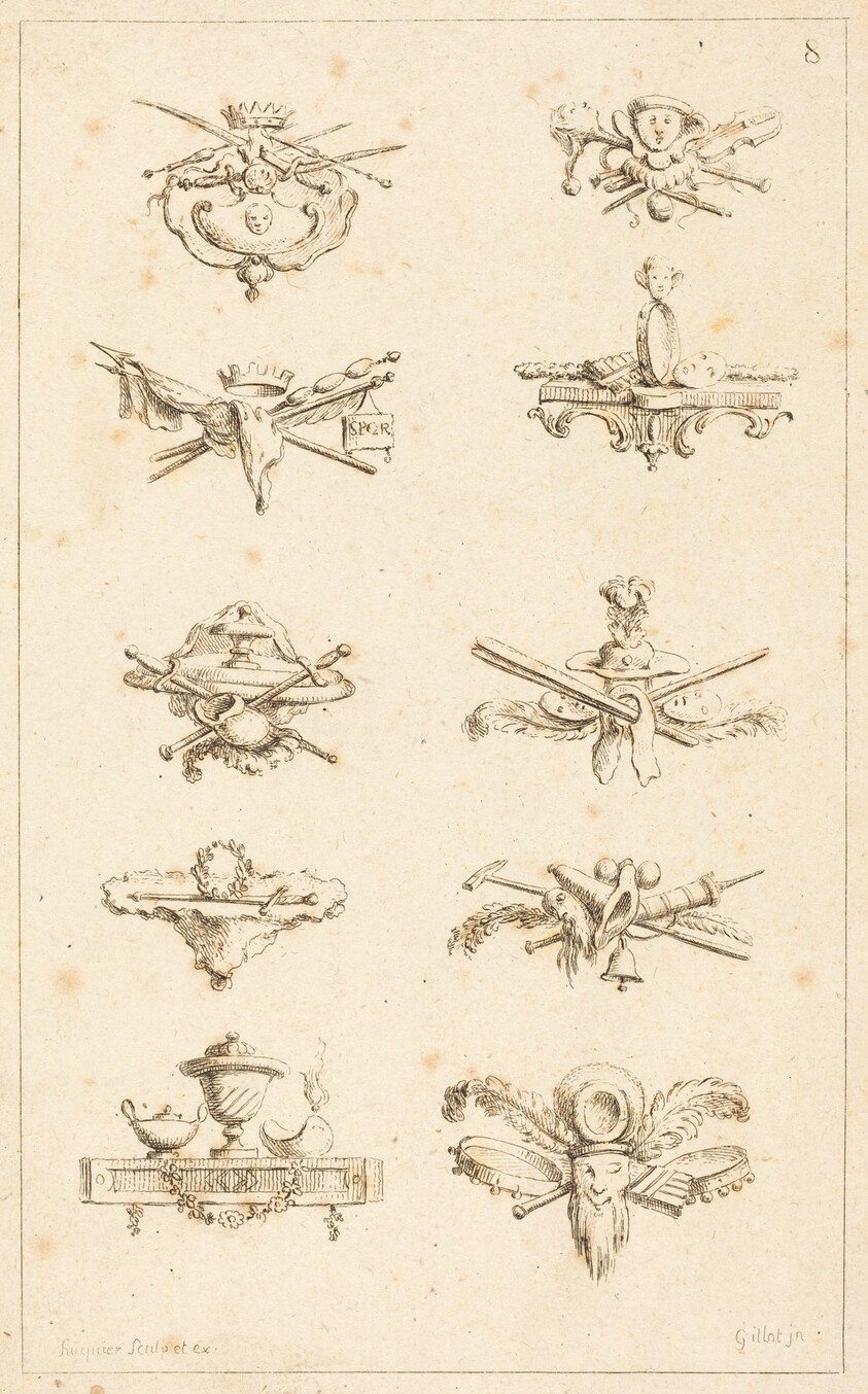 Designs for Tail-Pieces: pl. 8