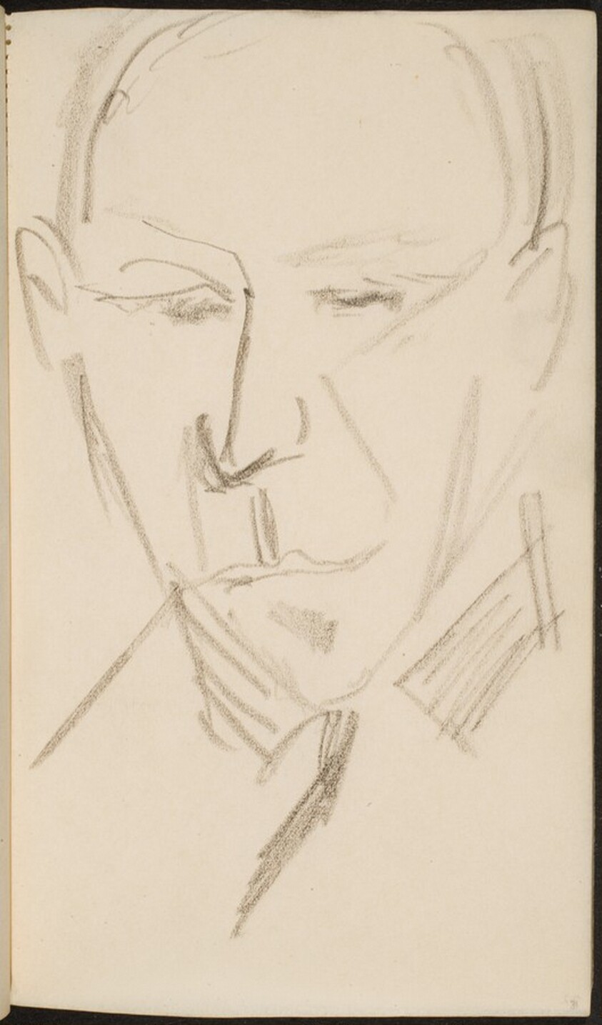 männliche Bildnisstudie  (Male Portrait Study) [p. 31]