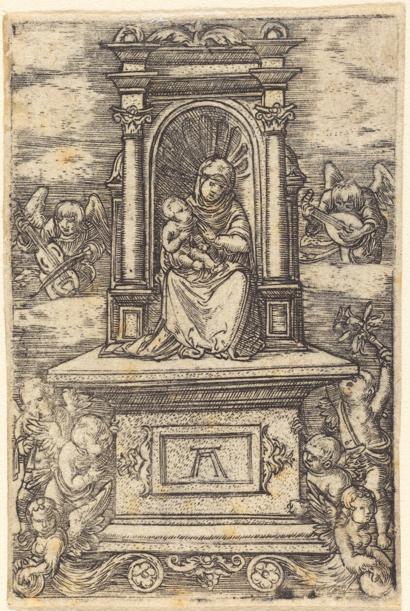 The Beautiful Virgin of Regensburg on an Altar