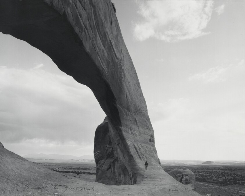Beneath the Great Arch, near Monticello, Utah, 6/21/82