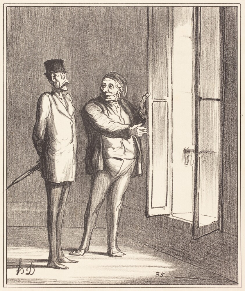 Monsieur sera très bien ici...