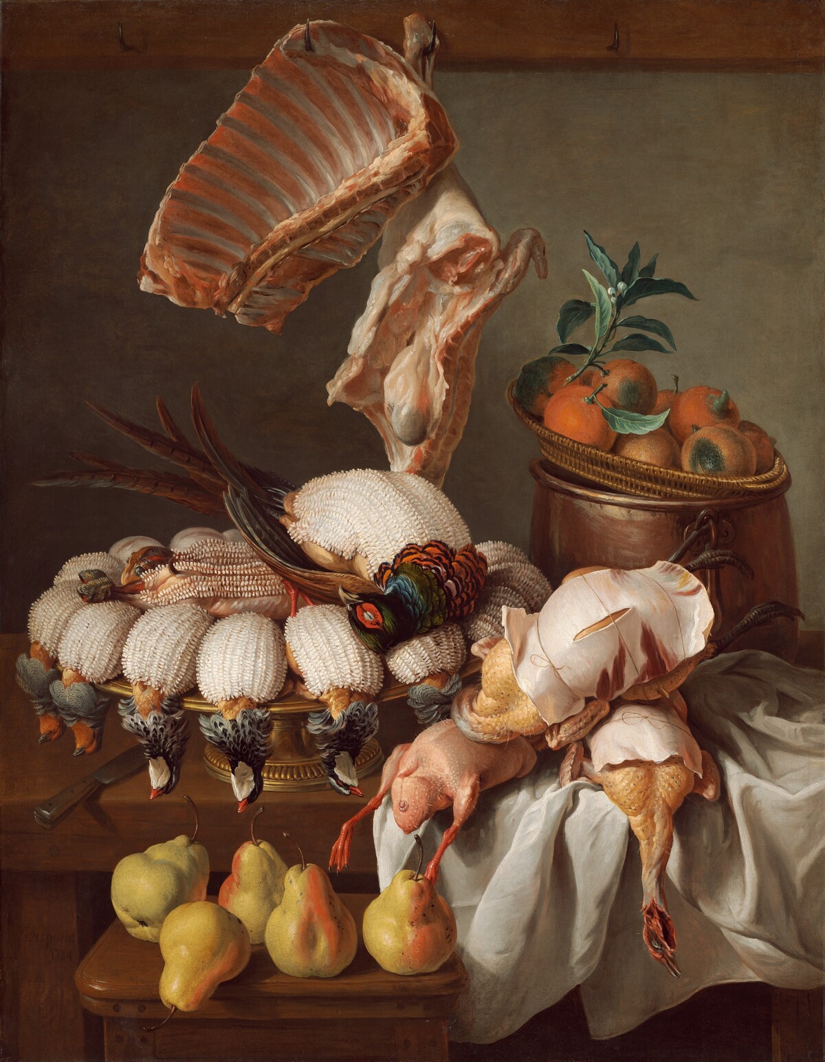 Still Life with Dressed Game, Meat, and Fruit