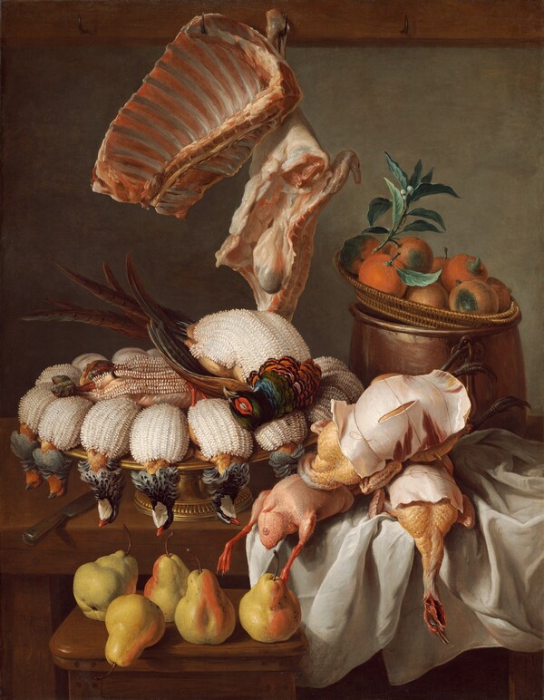 Still Life with Dressed Game, Meat, and Fruit