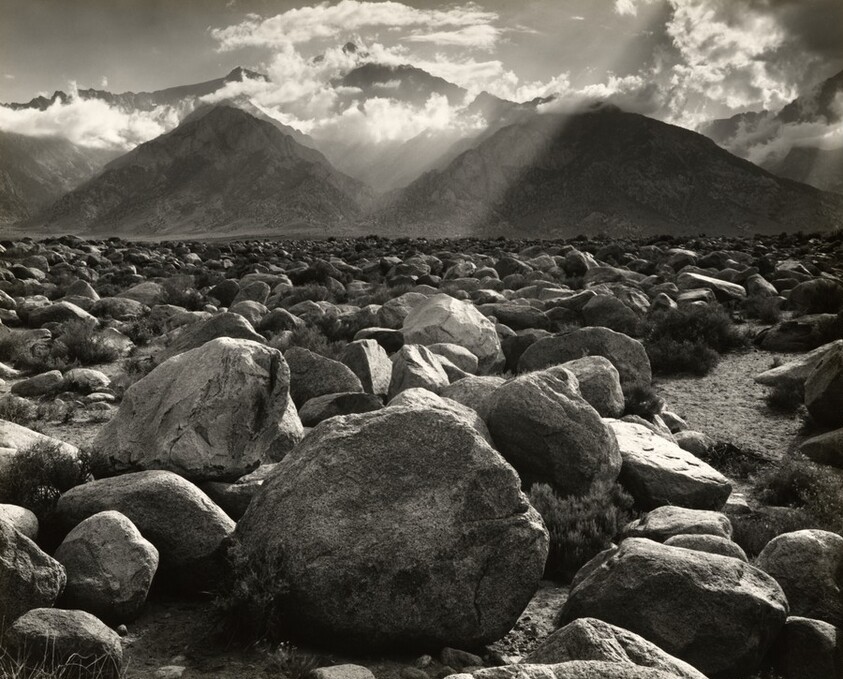 Mount Williamson, Sierra Nevada, from Manzanar, California
