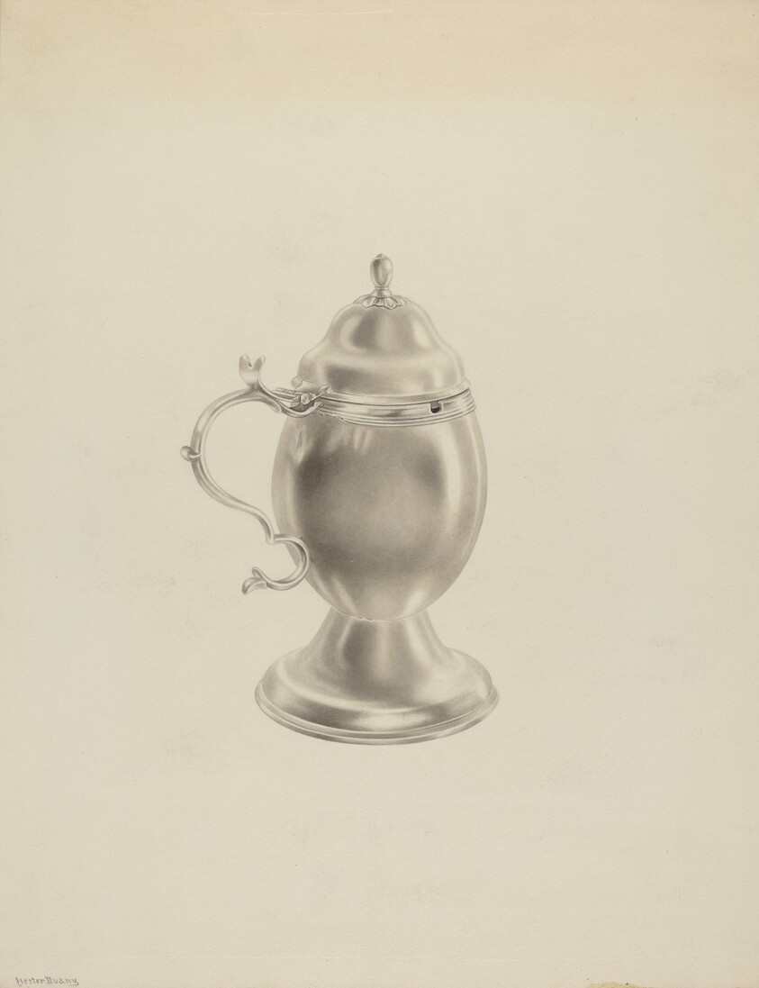 Silver Mustard Pot