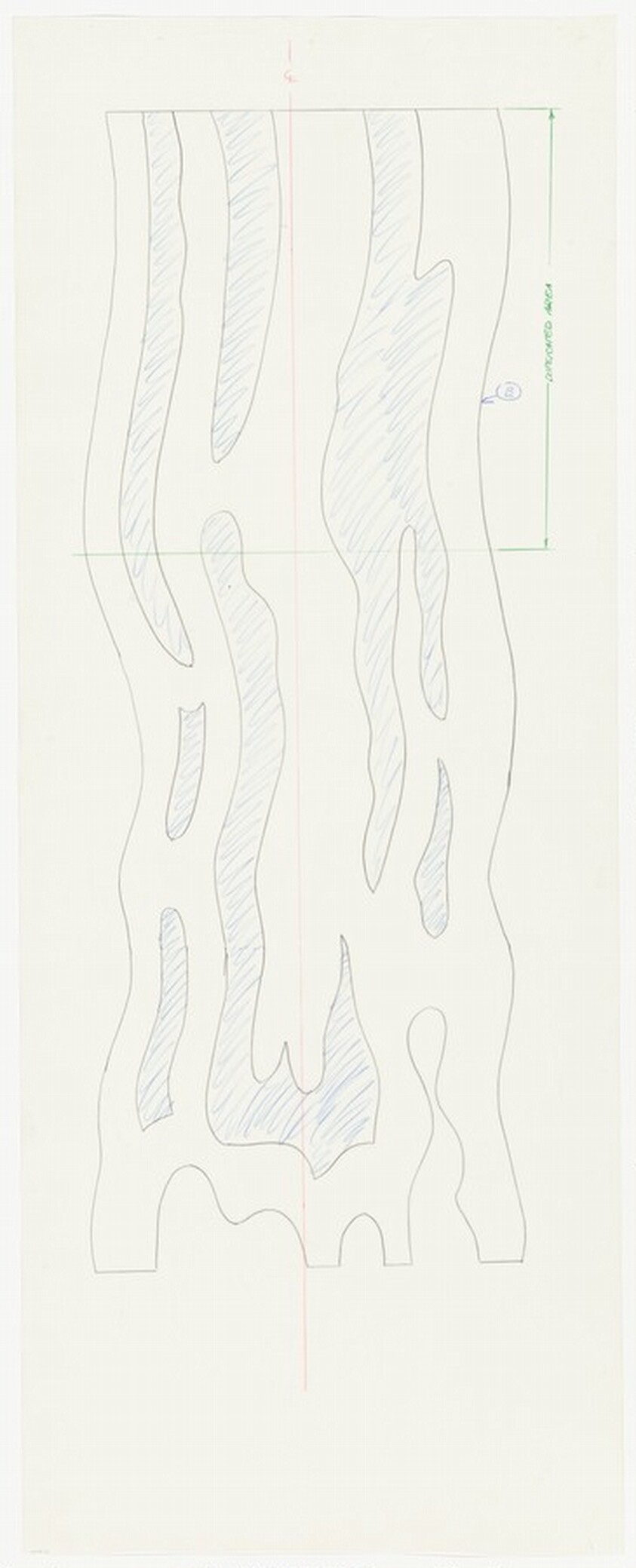 Workshop Drawing for "Brushstroke Ottoman"