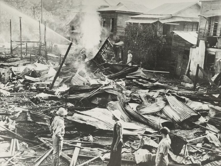 Title from caption on object: “First Victim”