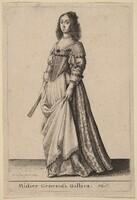 Mulier Generosa Gallica, Wenceslaus Hollar, 1643