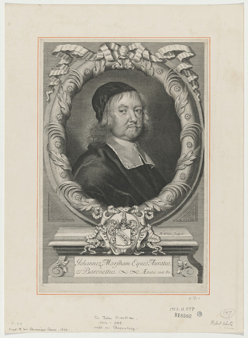 Sir John Marsham, Writer on Chronology