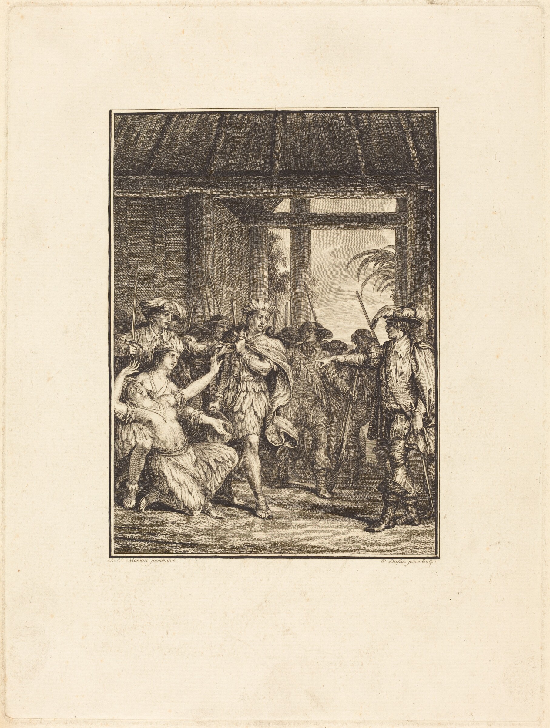 La découverte du nouveau monde, Pietro Antonio Martini after Jean-Michel Moreau