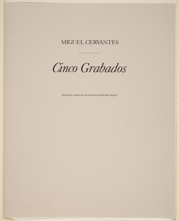 Cinco Grabados (Five Prints)