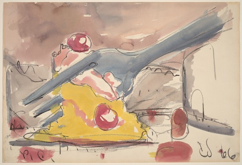 Fork Cutting Cake No. 1: Proposed Colossal Monument for Piccadilly Circus, London