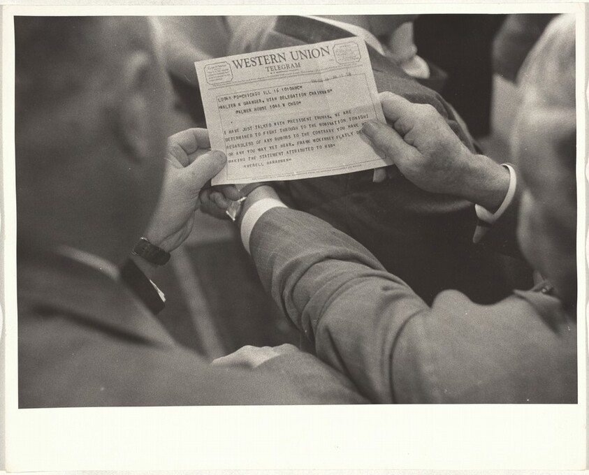 Telegram, convention hall--Chicago