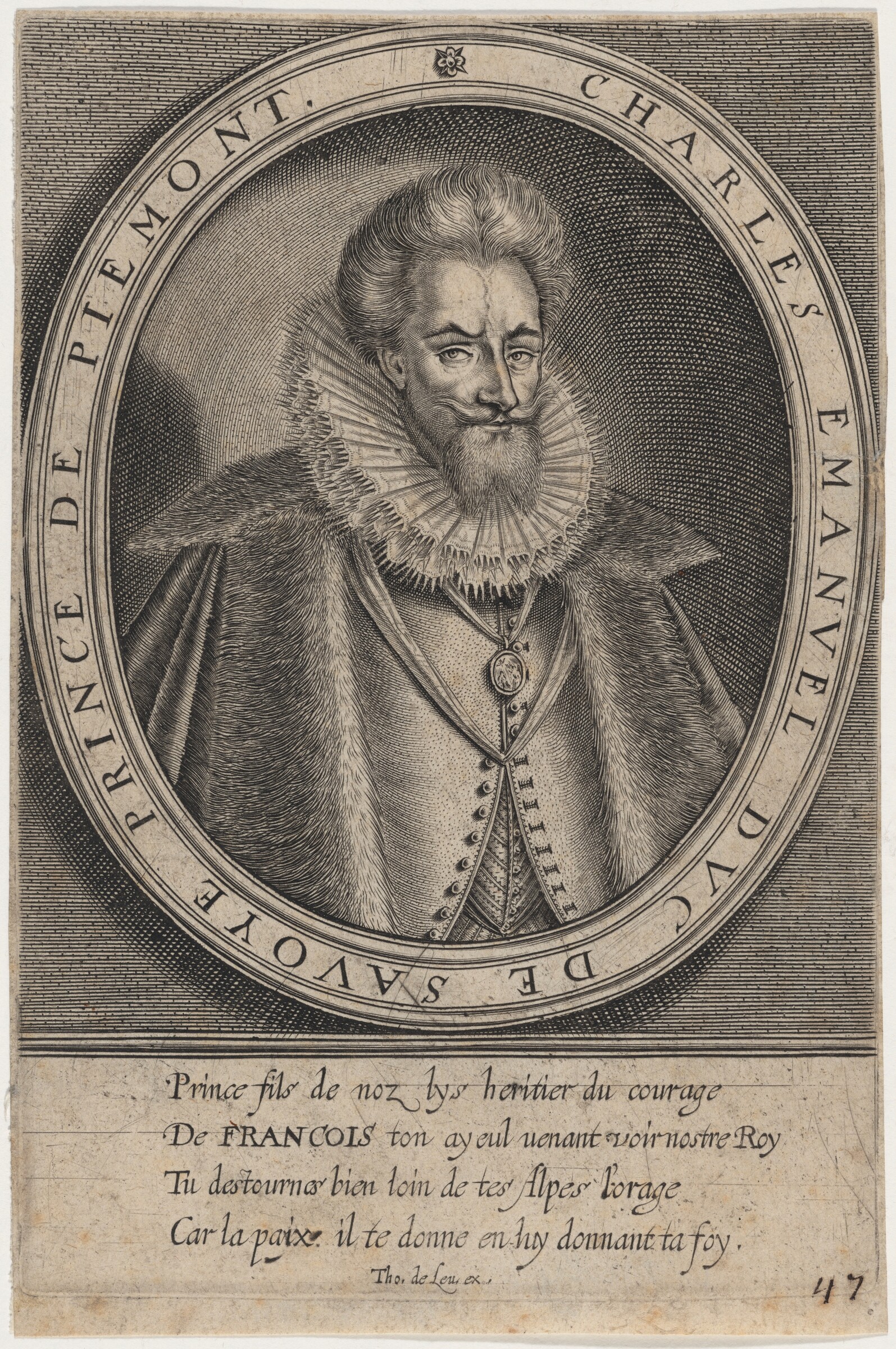 Charles Emmanuel I, Duke of Savoy, Prince of Piedmont, Thomas de Leu