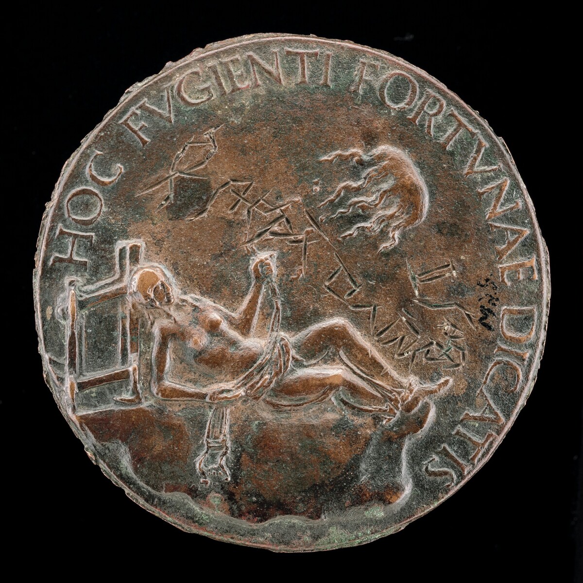 Female Figure Holding a Bridle [reverse]