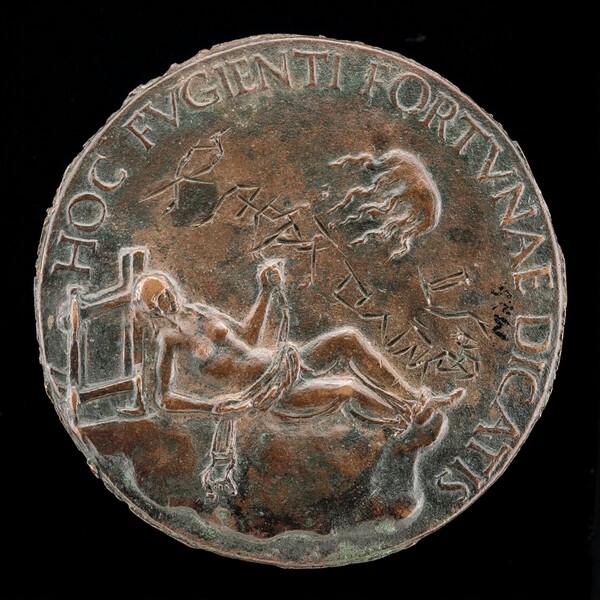 Female Figure Holding a Bridle [reverse]