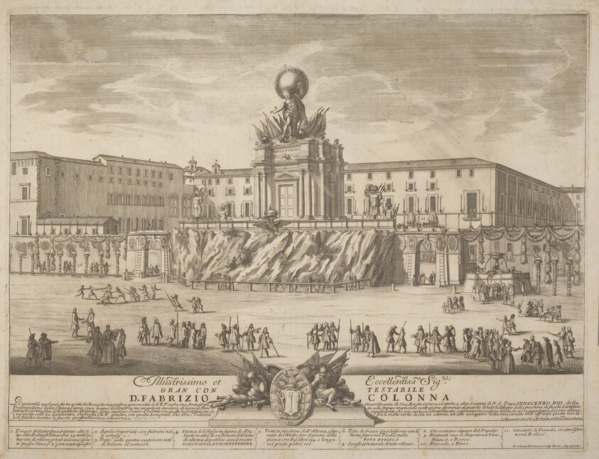 The Prima Macchina for the Chinea of 1722: The Temple of Janus