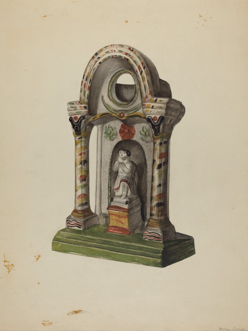 Pa. German Chalkware Shrine